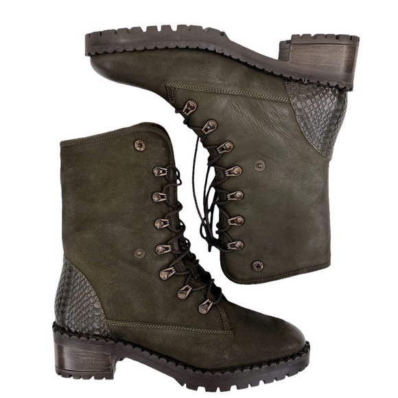 Vintage Foundry Company Women’s Milan Combat Biker Boots - Picture 3 of 16